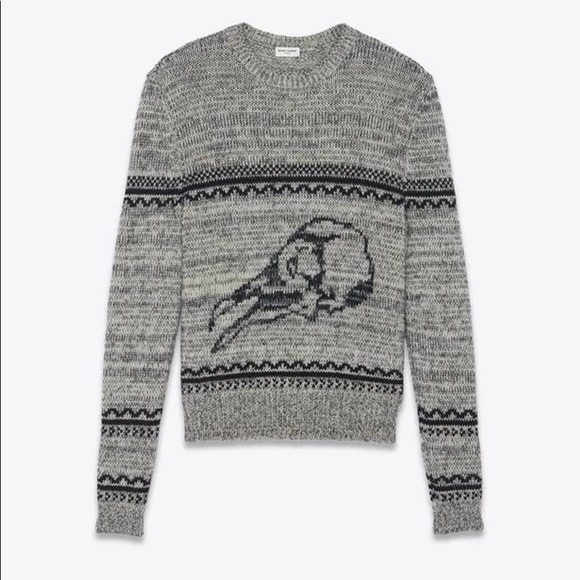 Saint Laurent Other - Saint Laurent Raven Skull Sweater